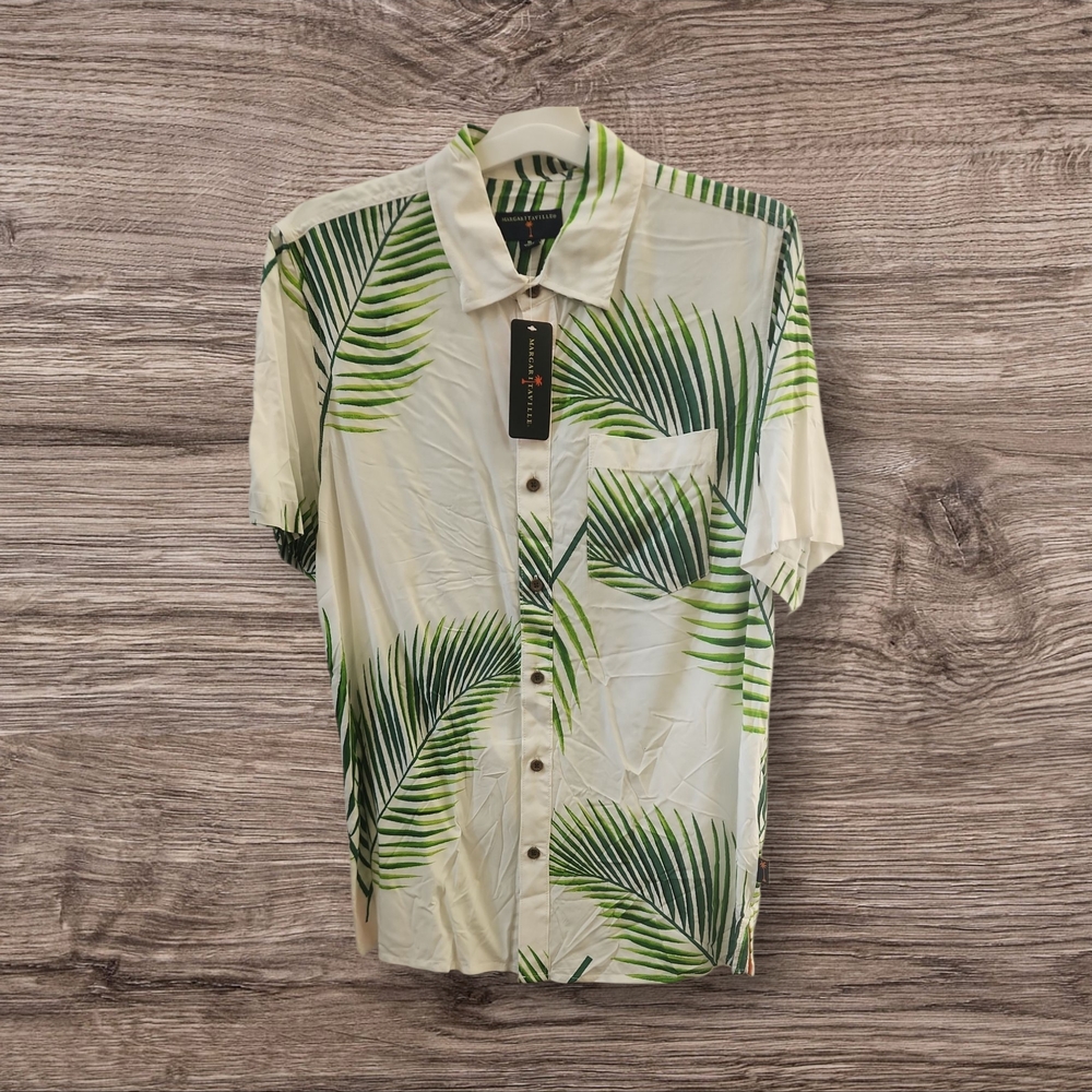 Margaritaville Tropical Palm Leaf Men's Shirt